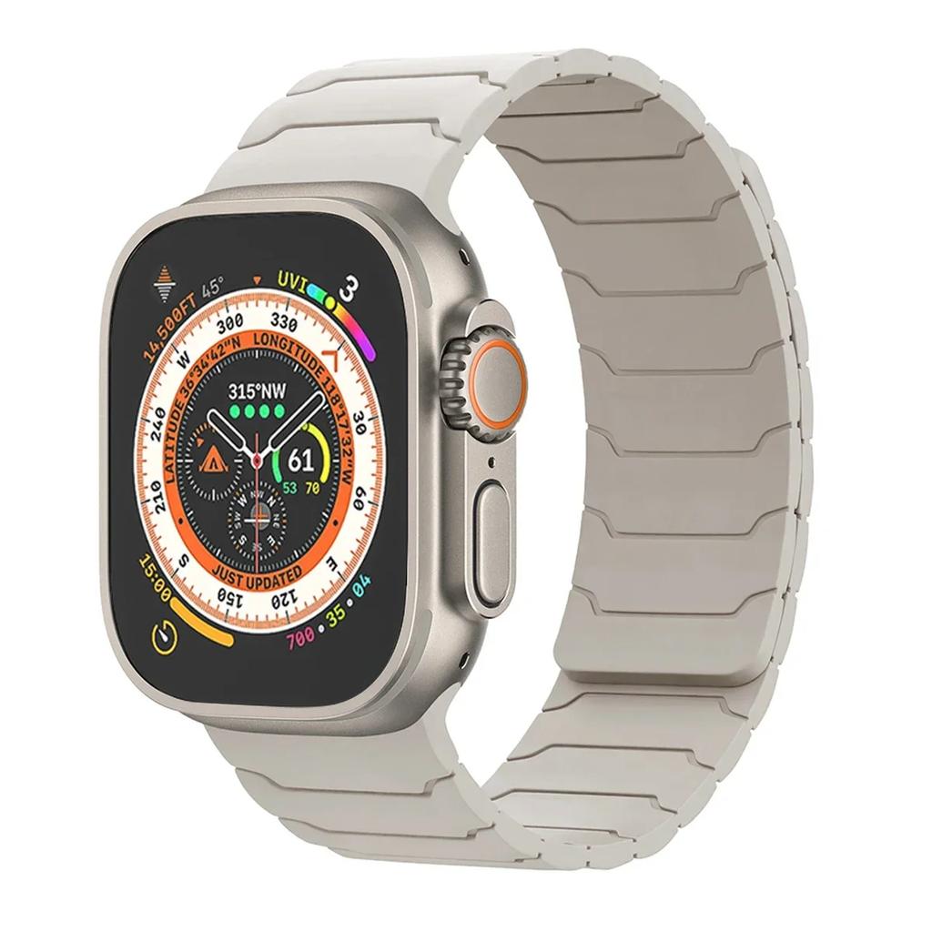 Silicone Magnetic Strap for Apple Watch Band Ultra 3 49mm Series 11 46mm 9/8/7 45 41mm Sport Bracelet IWatch 6 5 4 SE3 44mm 40mm