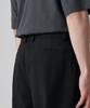 Musinsa Standard Reverse One-Pleat Wide Hidden Banding Slacks [Black]