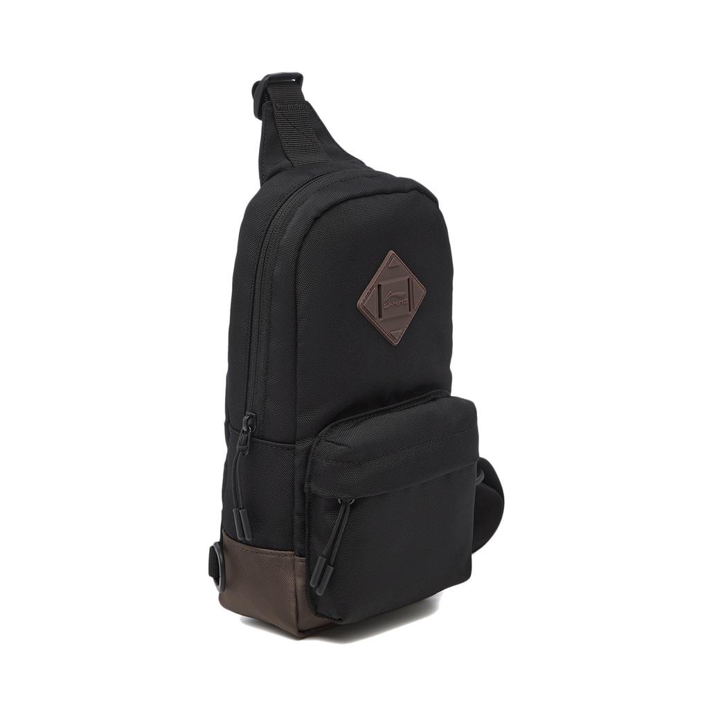 New LiNing Sports Life Collection Polyester One Shoulder Crossbody Bag, Sling Bag Regular Unisex Black ABDU169-2