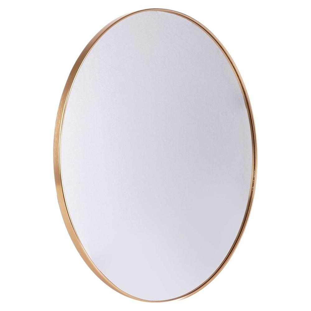 Gold Round Wall Mirror 50 Cm