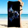 1Pc Futuristic Skateboard Reflection Beach Towel Quick Dry Multiuse For Beach Pool Gym Yoga Home Travel Christmas Halloween Xmas Gift S1615