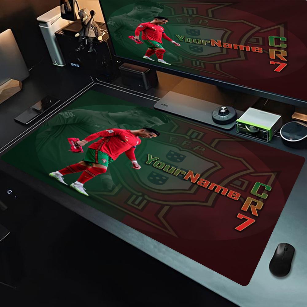 Cristiano Ronaldo Customize Your Name Mouse Pad Gaming Laptop Mouse Pad Desktop Mouse Pad Nonslip Rubber Bottom Perfect For Office Laptop Gaming Setup