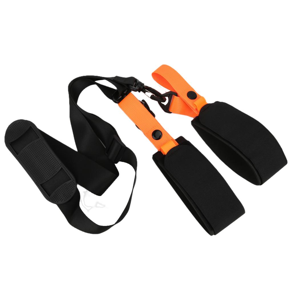 Snowboard Shoulder Straps Handle Double Skis Fixing Strap Sleigh Belt Adjustable Set