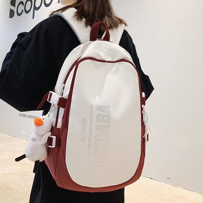 Girls  College Students  Middle School Students  Backpacks  Junior High School Students  Contrasting Color Backpacks