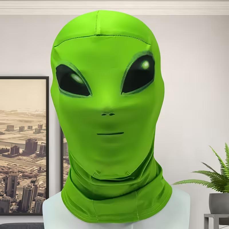 

Alien headpiece, perfect for cosplay costumes, parties, masquerade balls and other special occasions, featuring a cool 3D digital print mask. M зелёный