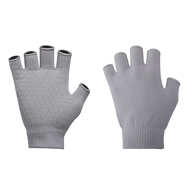 Women Non-Slip Yoga Gloves Breathable Fitness Pilates Half Finger Glove Sport Outdoor Cycling Fishing Workout Mittens For Gym