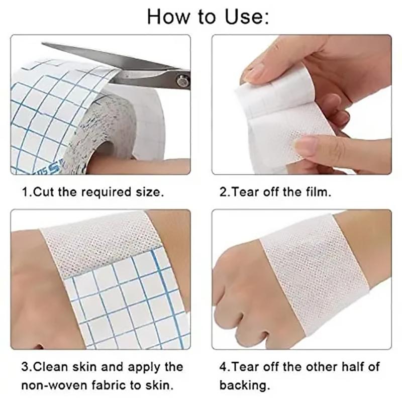 Non-Woven Breathable Tape Skin Healing Protective Fabric Cloth Fixation Bandage Waterproof Nonwoven Wound First Aid