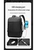 Expandable Men's Travel Backpack for Business and Short Trips - Large Capacity and Multifunctional Laptop Bag