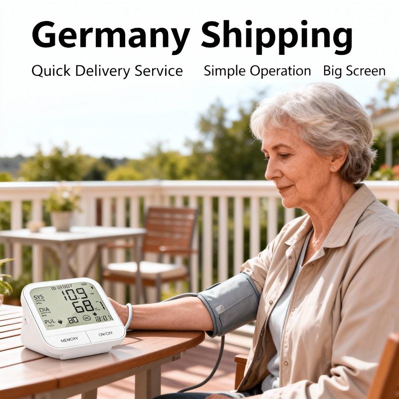 

Large Display & Easy Operation Blood Pressure Monitor - One-Touch білий