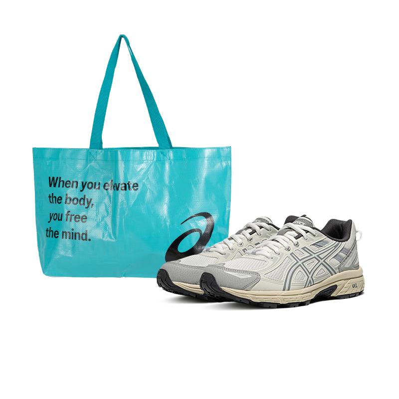 Asics Gel-Venture 6 Comfortable Soft Low-Top Trail Running Shoes Women Sneaker White Gray 1012B359-301
