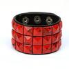 Bracciale Quadrato Multicolore Punk Nuovo Europeo e Americano Bracciale da Bar per Ciclismo Personalizzato Bracciale da Uomo
