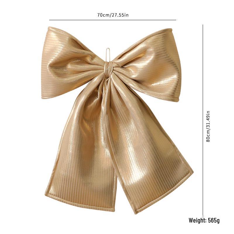 Extra Large Burgundy Velvet Christmas Bow for Tree & Window Decoration