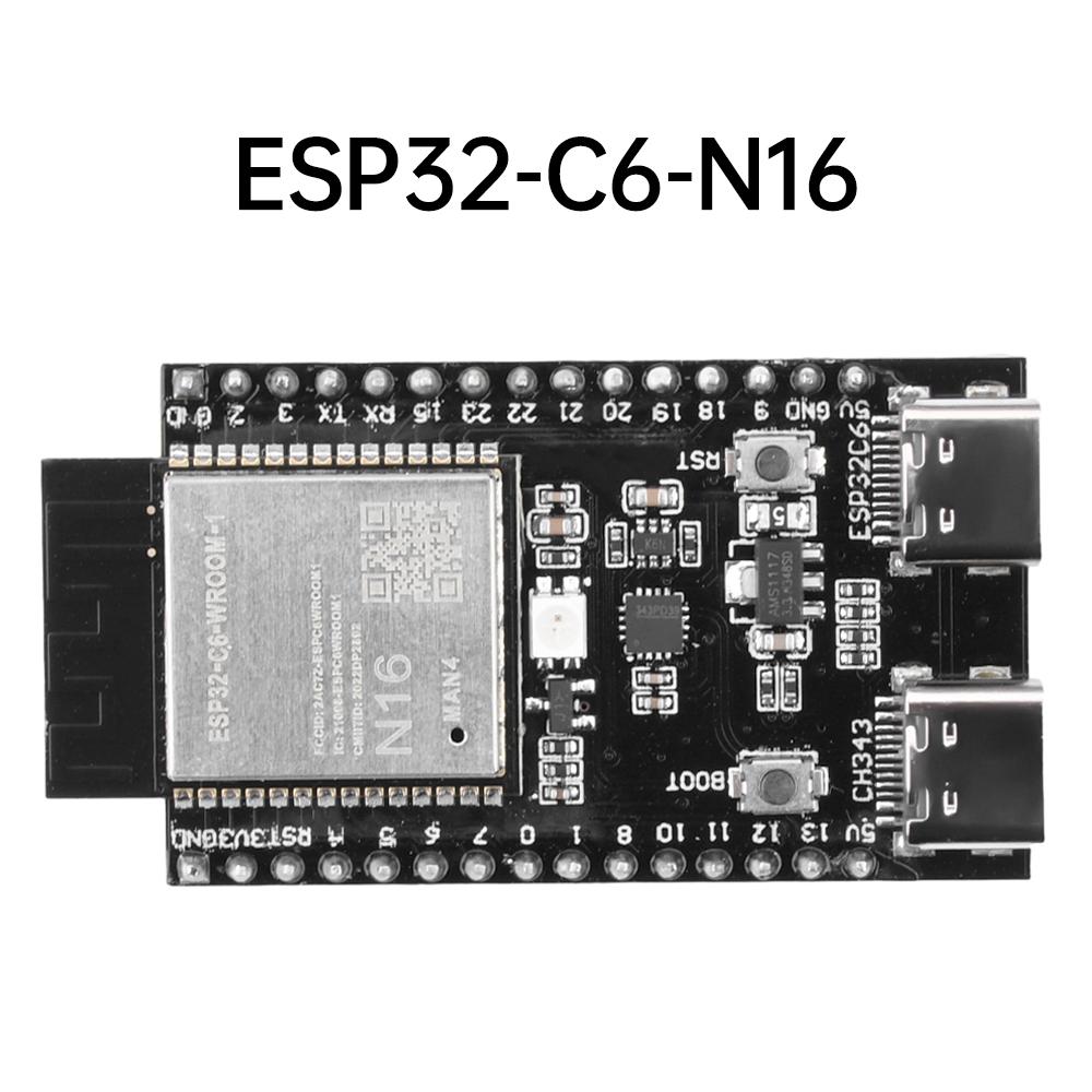 ESP32 C6 Development Board WiFi Bluetooth Module for Arduino Internet of Things ESP32-C6-WROOM-1 TYPE-C 4MB 8MB 16MB Flash