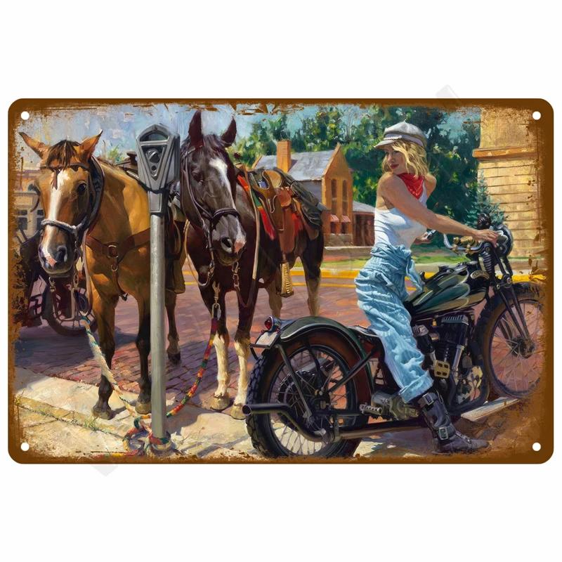 Vintage Room Decoration Home Decor Items Tin Signs Aesthetic Men Bedroom Metal Signs Retro Metal Plate Posters Wall Art Mural