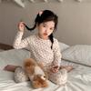 Derong Children's Home Clothes for Girls, Fashionable and Cute Autumn and Winter New Items, Children's Pajamas, Warm Pajamas Two-piece Set