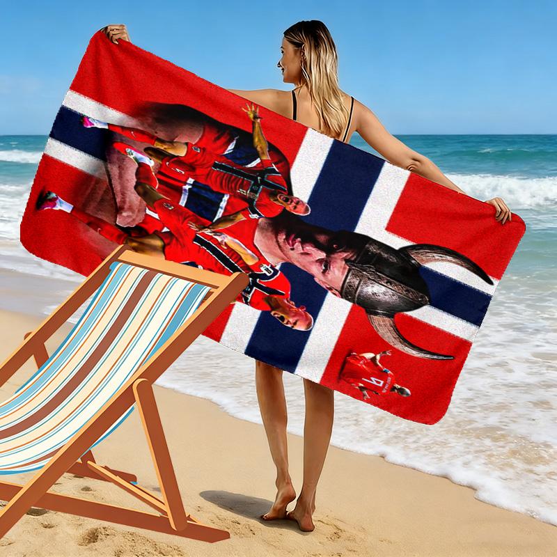 Spirit Norway'S Soccer Legacy Beach Towel Soft Portable For Travel Swim Seaside Outdoor Pool Towel Beach Towel Beach Outdoor Picnic Beach Mat