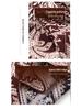 Handmade Retro Paisley Print Double-Sided Wool-Silk Scarf: Luxurious Small Square with High-End Feel
