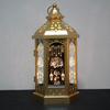 Ramadan Eid Mubarak Iron Art Lantern Decorative Lamp 28x14cm Home Decoration