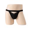 Sissy Pouch Panties Men Sexy Front Hole Lingerie Jockstrap Thongs Bondage Open Buttock Male Lingerie G-String Support Underpant
