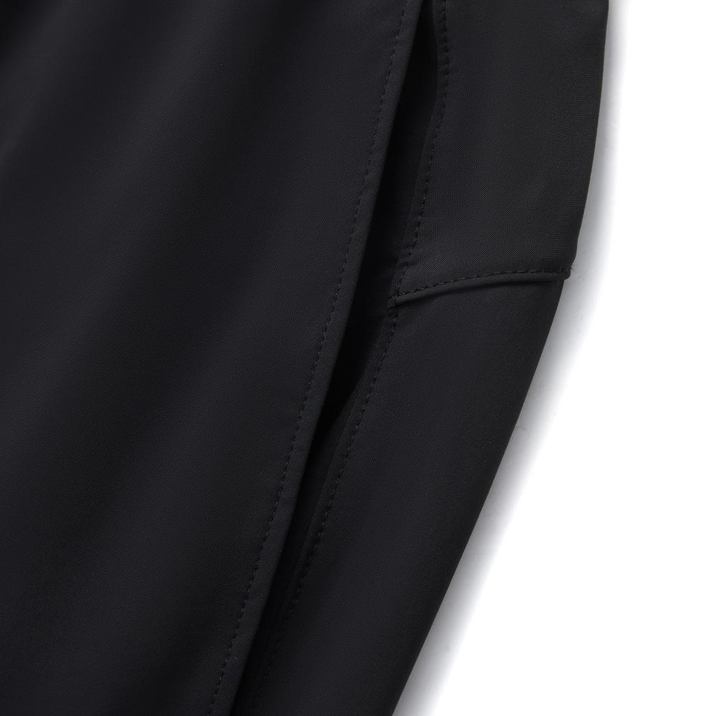 Li Ning Fitness Series Casual Simple Solid Color Tapered Drawstring Knitted Sports Pants Women bottoms Black AKYV014-2