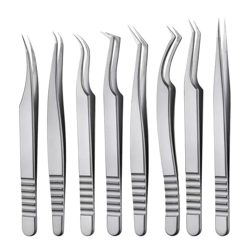Ukraine Precision Curved Eyelash Tweezers for False Lash Application
