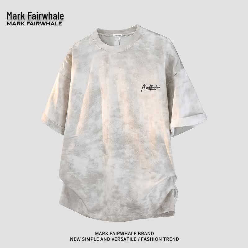 Mark Fairwhale Men s Washed Tie-Dye Loose Fit T-Shirt 3XL