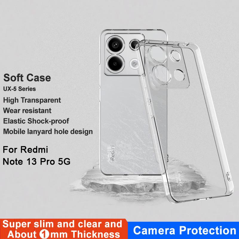 

IMAK UX-5 Series for Xiaomi Redmi Note 13 Pro 5G/Poco X6 5G Case Scratch-resistant TPU Phone Protector A