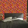 Stained Glass Wallpaper Red, Orange and Gold 50x1000