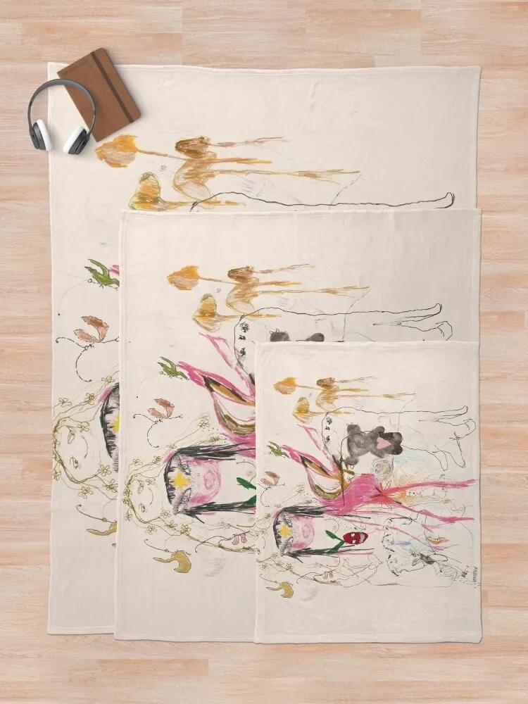 Beabadoobee - beatopia Throw Blanket Dorm Room Essentials Plaid on the sofa