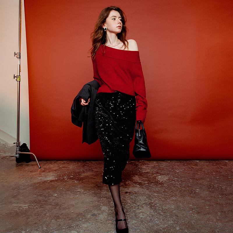 Women's Off-Shoulder Knit Top