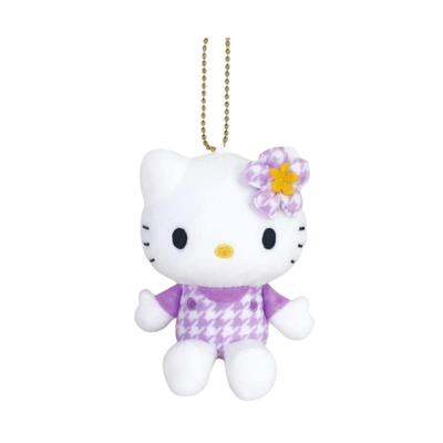 Nakajima Corporation Hello Kitty Maskottchen-Kollektion, Kaohana, Lila, 198716-24, H10 × B8,5 × T4,5 cm