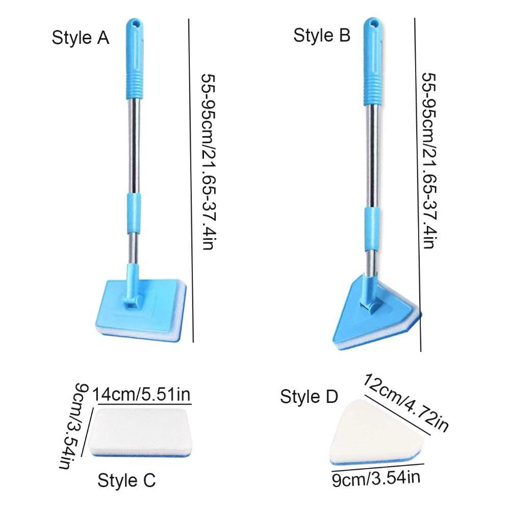 180° Adjustable Sponge Cleaning Brush Telescopic Fish Tank Cleaning Brush  Home