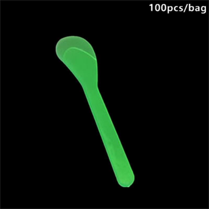100 Stück Gesichtsmasken-Sticks Kosmetische Spatel Löffel DIY Gesichtsmasken-Löffel Beauty Make-up-Sticks Schlamm-Mischwerkzeuge Hautpflege Beauty-Werkzeug