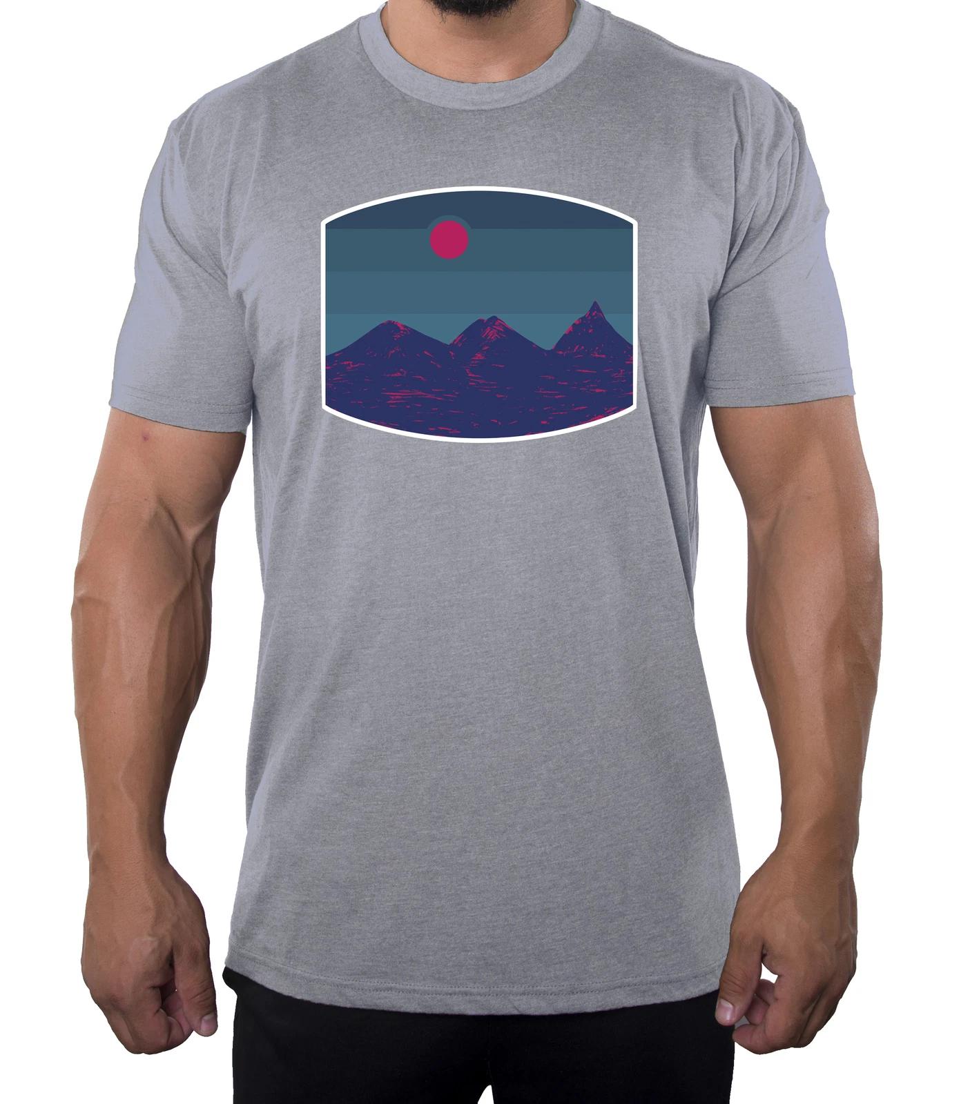 Blue Mountain Sunset T-Shirts, Men s Outdoor shirts, Outdoor life shirts M