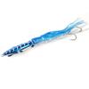 Tolure 60g 3D Eye Luminous Metal Jig Lure with PVC Tail All 4 Colors- Octopus Design, Perfect for Tuna, Mackerel, Snapper