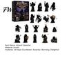 Halloween Party Favors Grim Reaper Advent Calendar 2026, 24-Day Countdown with 24 Trick or Treat Pcs Mini 2D Flat Black Robed Figures for Kids, Adults