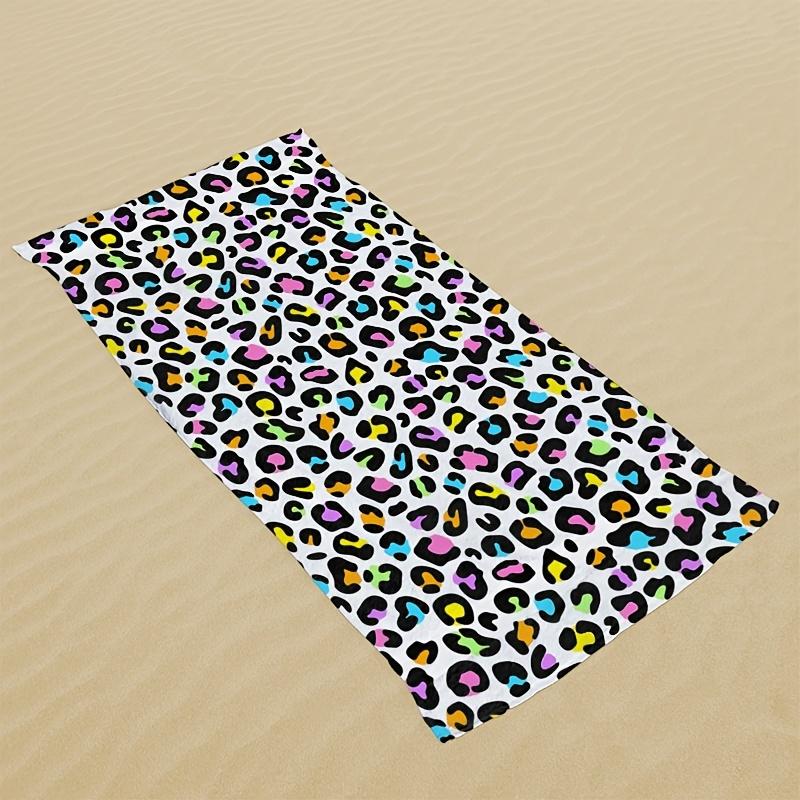 1pc Leopard Beach Towel, Suitable for Seaside Beaches, Swimming Pools,Bathrooms Camping Trips And Yoga Fitness a Versatile Beach