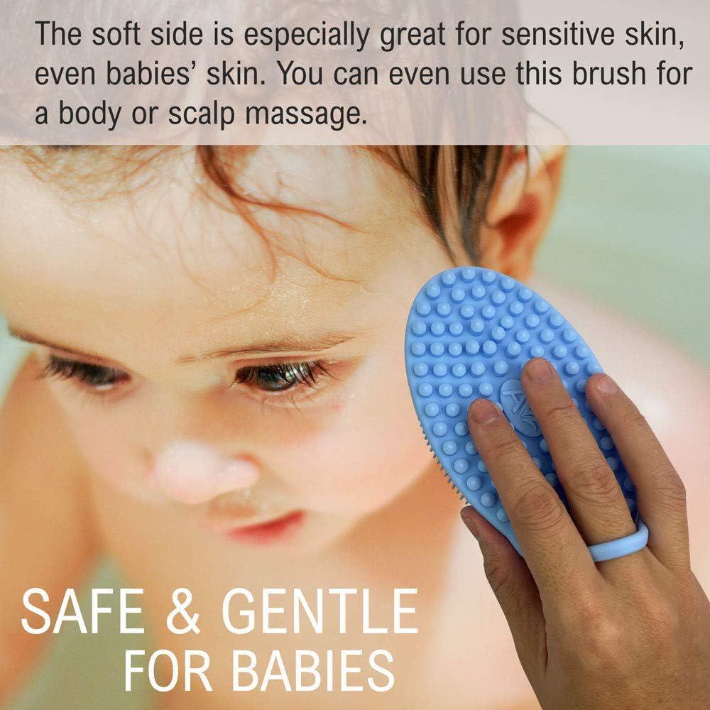 Soft Silicone Brush Wash Bath Shower Exfoliating Skin Fit For Baby Adult Bath Shampoo Head Massage Brush Supplies Siliconebrush XYZ