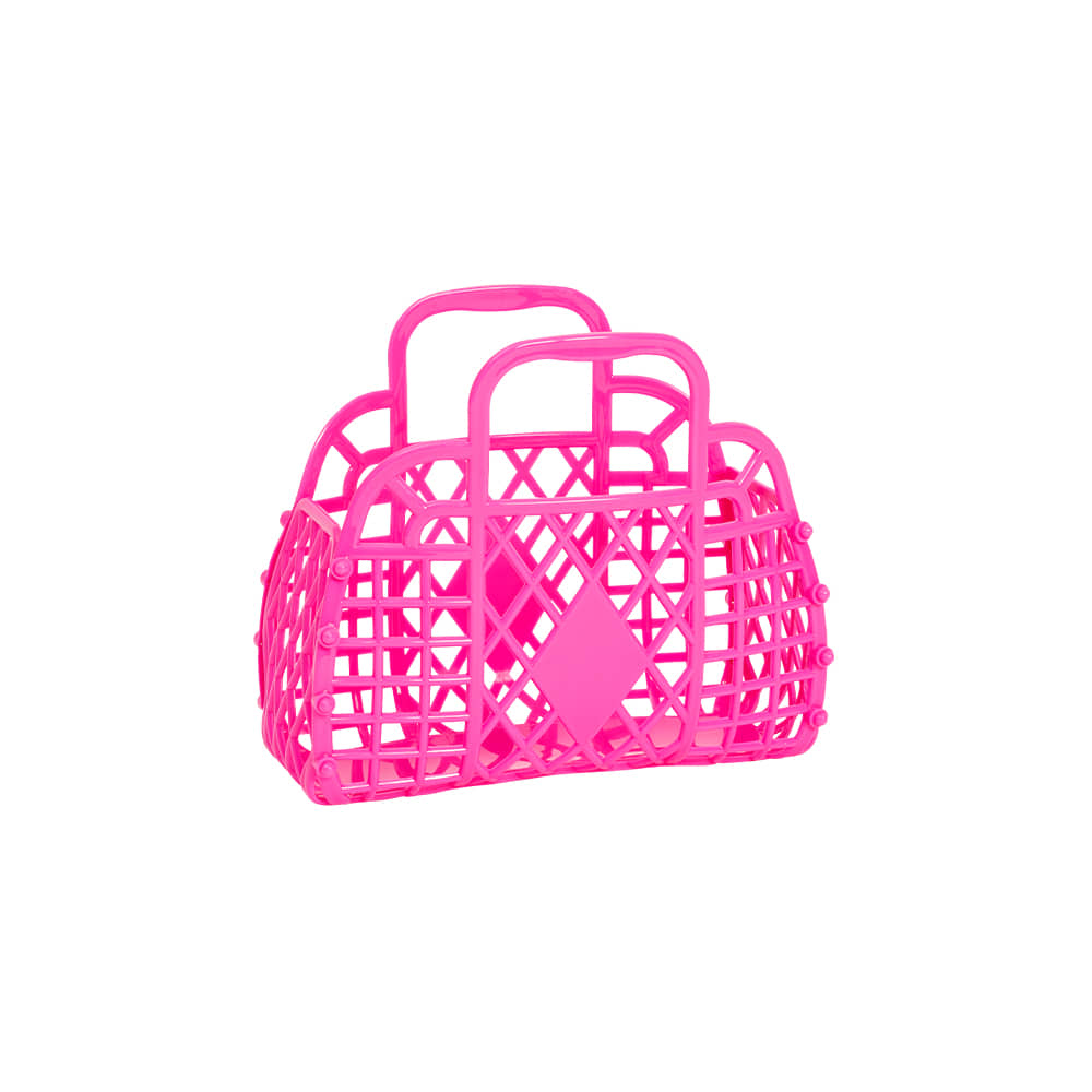 Sun Jellies Sjrbmbep Retro Berry Pink Mini Tote Bag