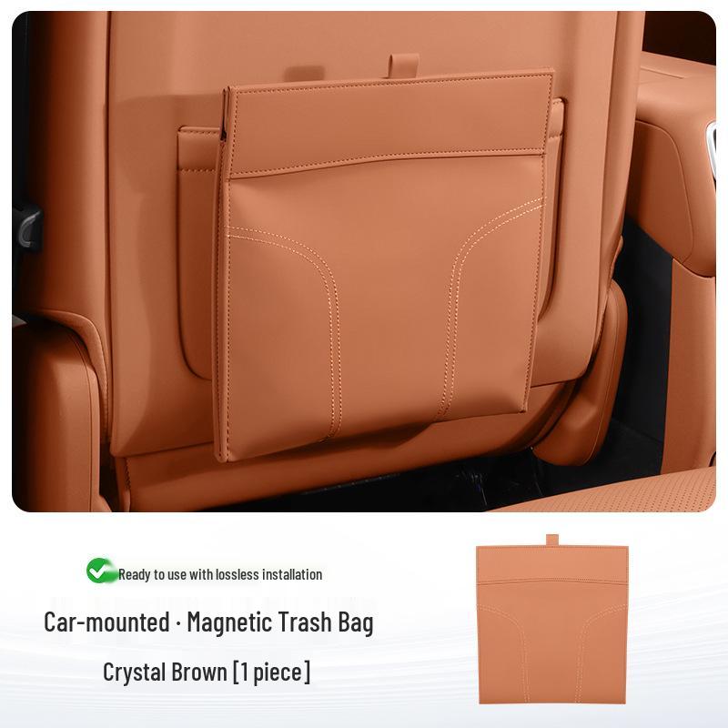 Magnetic Car Seat Back Trash & Storage Bag Organizer