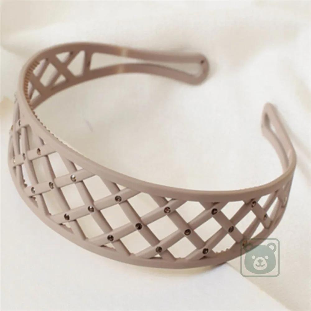 Vares Beige Cubic Mesh Headband Mesh Hair Ornament Hairband Women s Headband