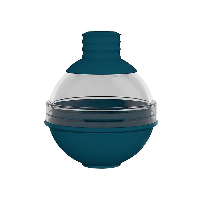 

1/2 шт. Большая круглая форма для изготовления ледяных шариков, силиконовая, для виски, с крышкой-воронкой 2-в-1, форма для льда в виде большой сферы для коктейлей 1Pcs темно-зеленого