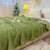Winter Plaid Blankets for Beds Warm Sofa Blnket Fluffy Blankets Queen King Size Bedding Imitation Fur Bed Sofa Cover