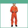 Oranges Halloween-Kostüm für Kinder mit stilvollem Gefangenen-Druckdesign, ideal für Bühnenauftritte