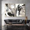 Weiß Grau HD Leinwand Ölgemälde Poster Drucke Haus Schlafzimmer Wohnzimmer Dekoration Moderne Abstrakte Wandkunst Marmor Stil Schwarz