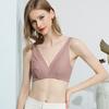 French Silk Vest Type Seamless Sleep Underwear Breathable and Comfortable Summer Light Cup Mulberry Silk No Steel Ring Bra