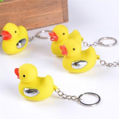 Electric Shocking Duck Keychain Novelty Prank Gadget Toy Small Electric Touch Keychain for Joke Lovers Hilarious Trick Gift
