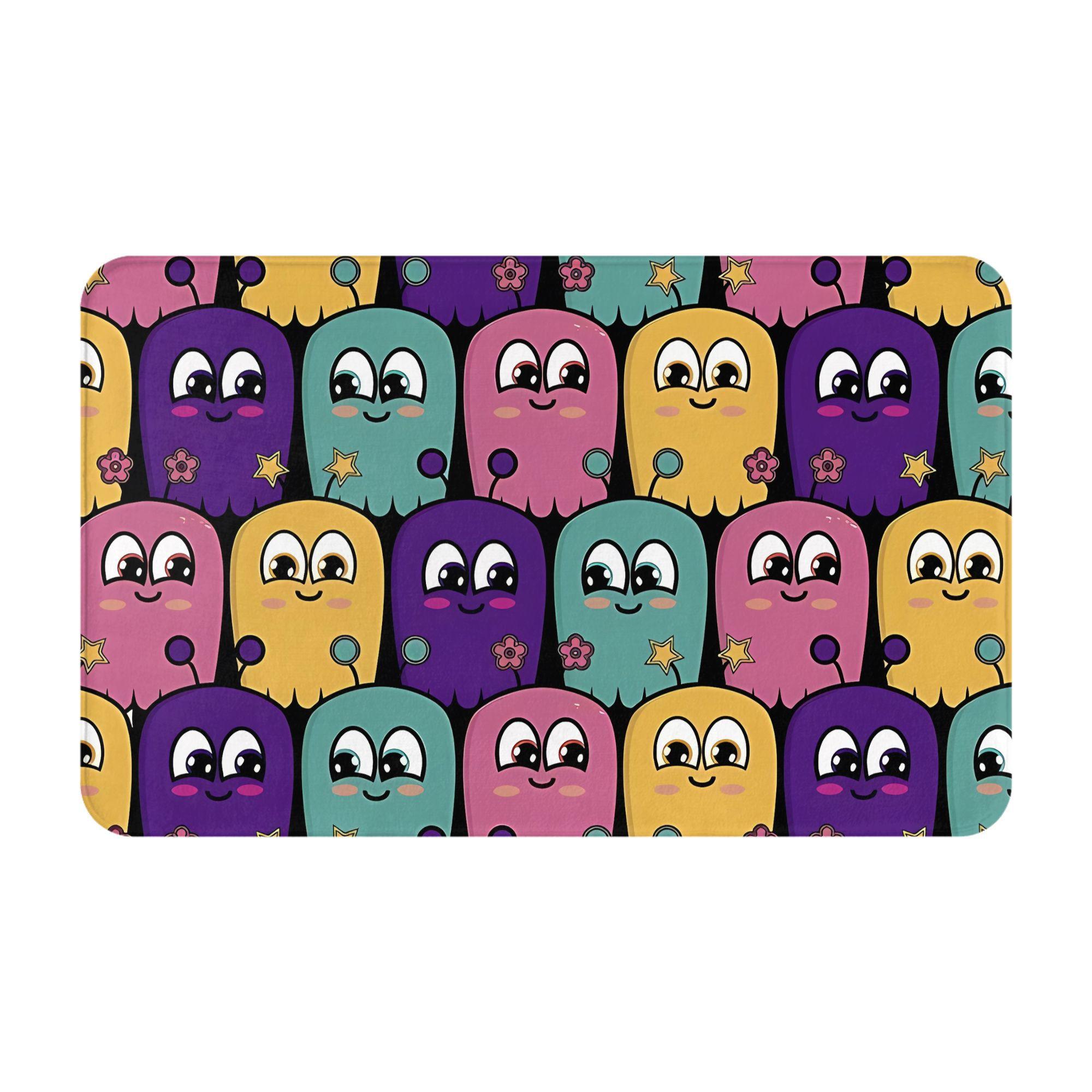 

1pc Colorful Ghosts Pattern Christmas Decorations Bedroom Mat Doormat Kitchen Carpet Outdoor Rug Home Decoration 40x60cm
