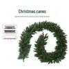 2,7 Meter grüne PVC-Weihnachtsgirlande Dekoration für Hotels & Supermärkte