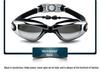 Anti-Fog HD Swim Goggles with Mirrored Lenses & Earplugs - Unisex, Large Frame, Waterproof